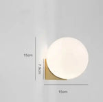 Applique Murale Boule Élégante Lumière Design Or / Blanc Chaud (2700-3500K) Chambre