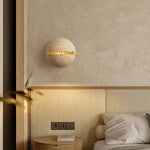 Applique Murale Boule Naturelle Jaune Design Zen. Chambre