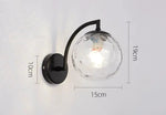 Applique Murale Boule Nordique Élégante Suspendue Chambre