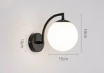 Applique Murale Boule Nordique Élégante Suspendue Chambre