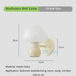 Applique Murale Champignon Design Lumineux Blanc. / Pas D’ampoule Chambre