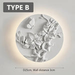 Applique Murale Circulaire Vintage Chic Design Type B / Blanc Froid (5500-7000K) Chambre