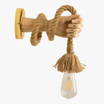 Applique Murale Corde Rustique Métal Vintage Applique Chambre