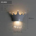 Applique Murale Couronne Lumineuse Décorative Brillante. Gris / Blanc Chaud (2700-3500K) Chambre
