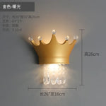 Applique Murale Couronne Lumineuse Décorative Brillante. Or / Blanc Chaud (2700-3500K) Chambre