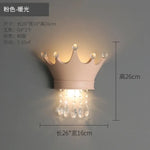 Applique Murale Couronne Lumineuse Décorative Brillante. Rose / Blanc Chaud (2700-3500K) Chambre