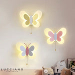 Applique Murale Créative Luminescence Papillon Doux Chambre