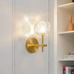 Applique Murale Cristal Élégante Épurée Lumineuse Chambre