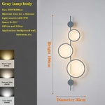 Applique Murale De Design Épuré Chic Élégante Corps Lampe Gris / Blanc Froid Pas Télécommande