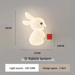 Applique Murale De Lapin Mignon Lumineux Déco Enfantine D Radis Chambre