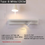 Applique Murale De Luminaire Design Moderne Compact. C-Blanc L120Cm Chambre