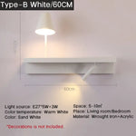 Applique Murale De Luminaire Design Moderne Compact. C-Blanc L60Cm Chambre