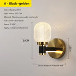Applique Murale De Luxe Luminaire Élégant Contemporain. Or Type A / Blanc Chaud Chambre