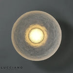 Applique Murale Design Élégante Rétro Chic Luminaire Résine Transparente / D30Xe13Cm Blanc