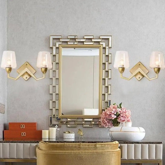 Applique Murale Design Led Dorée Élégante Vintage Chambre
