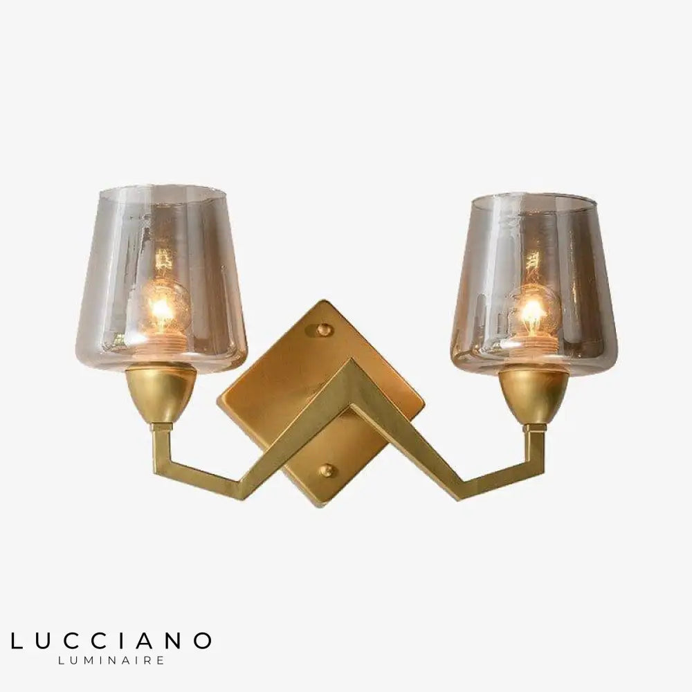 Applique Murale Design Led Dorée Élégante Vintage Chambre