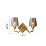 Applique Murale Design Led Dorée Élégante Vintage Doré / Froide Chambre