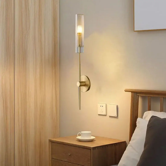 Applique Murale Dorée Élégante Minimaliste. Chambre