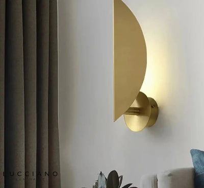 Applique da Parete Dorata Foglia Designer