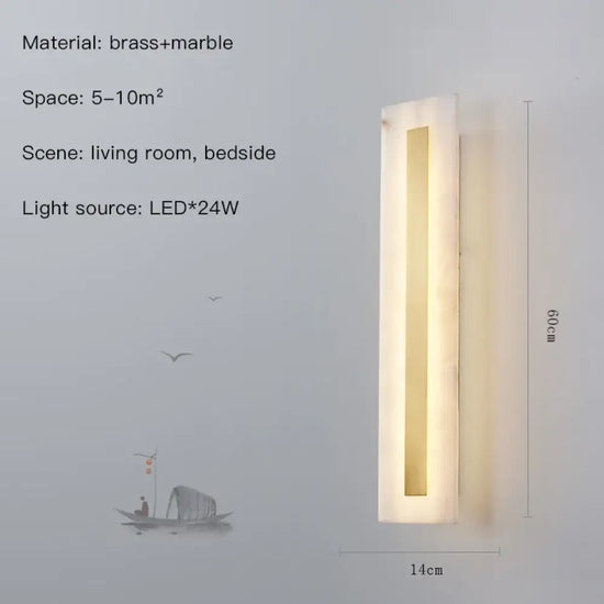 Applique Murale Élégante Design Lumineux Tendance Type-A-H60Cm / 3 Couleurs Modifiables Chambre