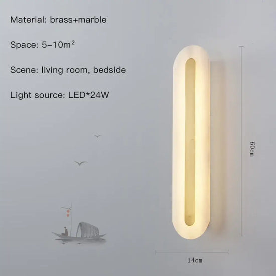 Applique Murale Élégante Design Lumineux Tendance Type-B-H60Cm / 3 Couleurs Modifiables Chambre