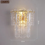 Applique Murale Élégante Dorée Design Lumineux 86113-S / Blanc Froid (5 500-7 000 K). Murale Chambre