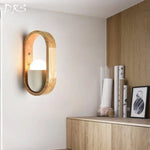 Applique Murale En Bois Arrondi Chic Design Lumineux Chambre