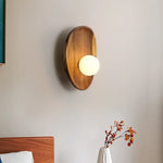Applique Murale En Bois Vintage Abat-Jour Moderne Applique Chambre