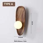 Applique Murale En Bois Vintage Abat-Jour Moderne Type A / Blanc Chaud (2700-3500K) Applique Chambre
