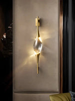 Applique Murale En Cristal De Bronze Lumineux Chambre