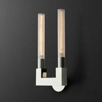 Applique Murale En Verre: Design Minimaliste Contemporain 2 Têtes - Chromées Chambre