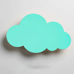 Applique Murale Enfant Lumineux Nuage Doux. Turquoise / Froide Chambre