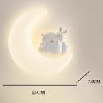 Applique Murale Enfant Lune B: Lapin Murale Enfant