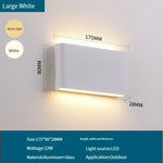 Applique Murale Étanche Lumineuse Design Moderne Blanc Froid / Blanc-12W Chambre