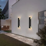 Applique Murale Extérieures Design Aluminium Noir Led 18W Chambre