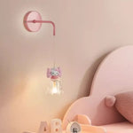 Applique Murale Fille Rose 