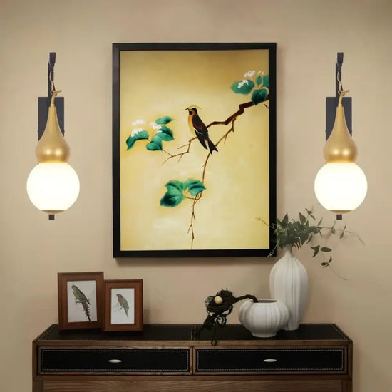 Applique Murale Gourde Orientale Vintage Élégante Chambre