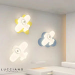 Applique Murale Hélicoptère Design Enfantin Lumineux Chambre