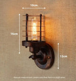 Applique Murale Industrielle Design Rétro Chic Ae Ampoule Sans Rouille / 2 Pièces Chambre