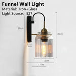 Applique Murale Industrielle Rétro Vintage Lumière Design Or Noir / Blanc Chaud (2700-3500K)