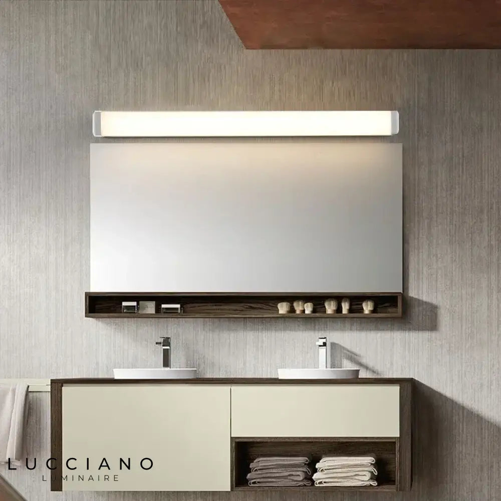 Applique Murale LED Argentée pour Salle de Bain