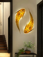 Applique Murale Led Bambou Nordique Artisanale. Chambre