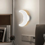 Applique Murale Led Blanche Moderne Design. Chambre