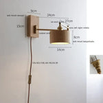 Applique Murale Led Bois Brut Design Scandinave Élégant Prise Us Eu Uk Au 3 Chambre