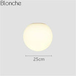 Applique Murale Led Boule Design Contemporain Verre 25Cm Chambre