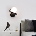 Applique Murale Led Boule Verre Design Élégant Chambre