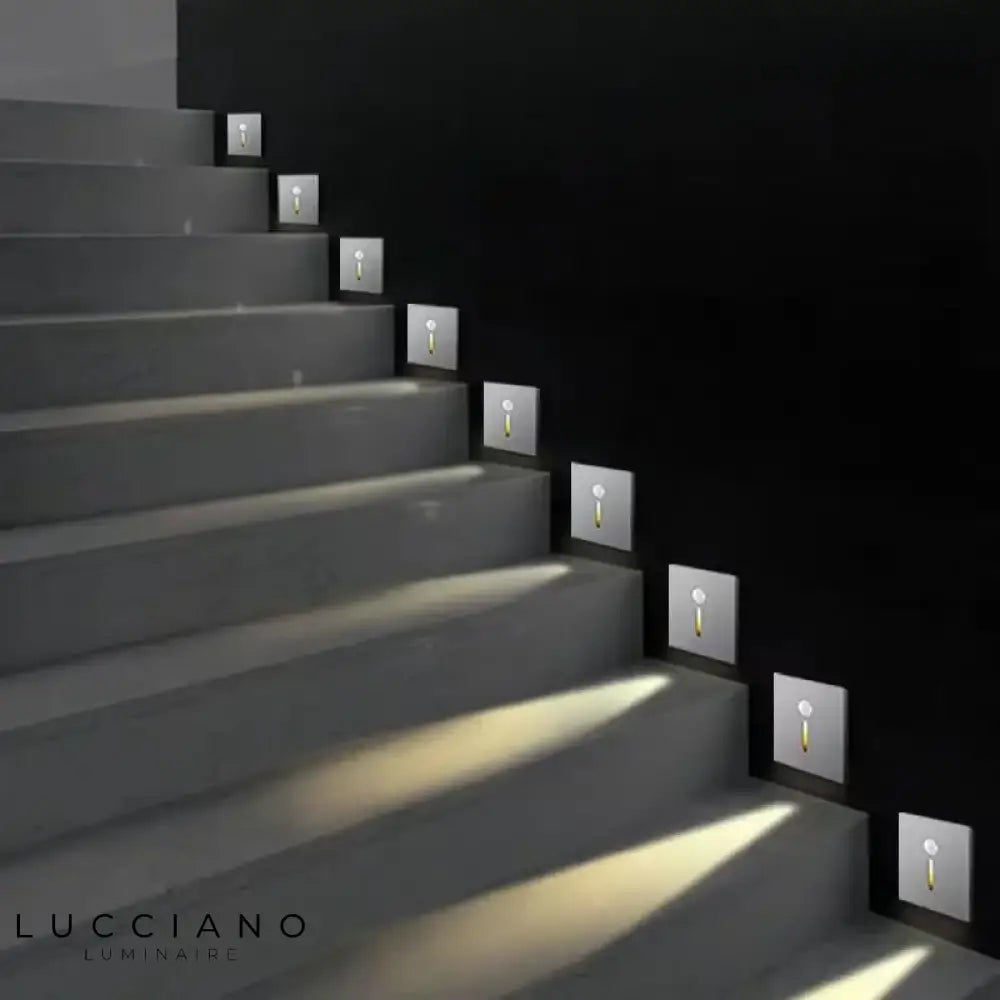 Applique Murale LED Carré pour Marche d'Escalier Intérieur