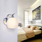 Applique Murale Led Chromé Élégant Design Contemporain Chambre