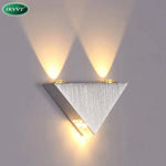 Applique Murale Led Chromée Design Triangulaire Moderne. Chambre