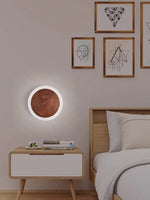 Applique Murale Led Contemporaine Bois Élégante Chambre